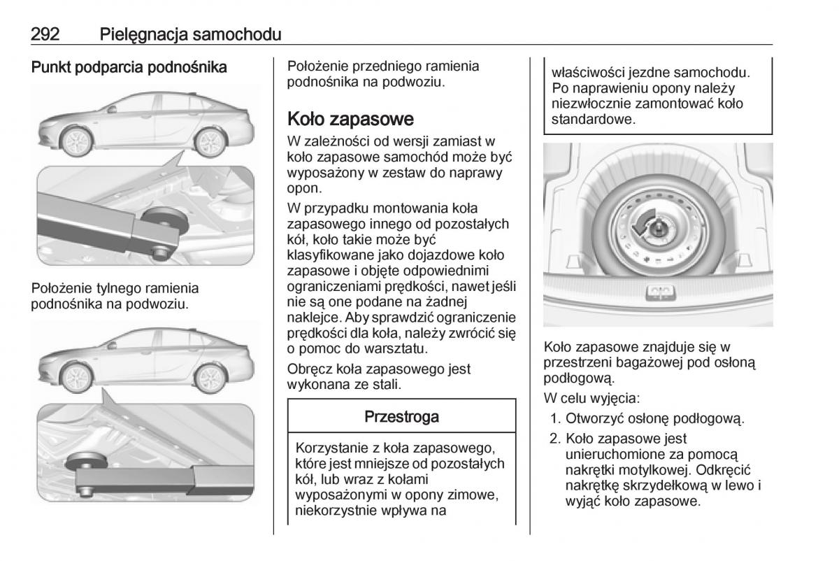 Opel Insignia B instrukcja obslugi / page 294