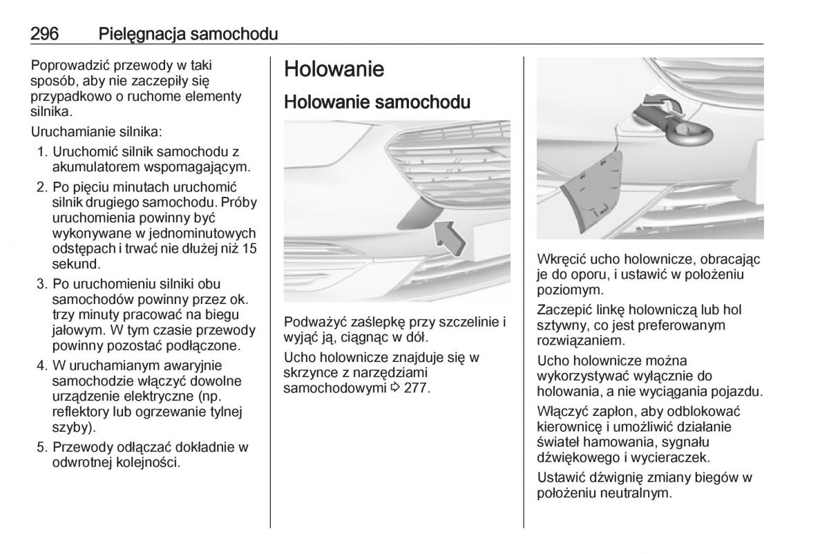 Opel Insignia B instrukcja obslugi / page 298