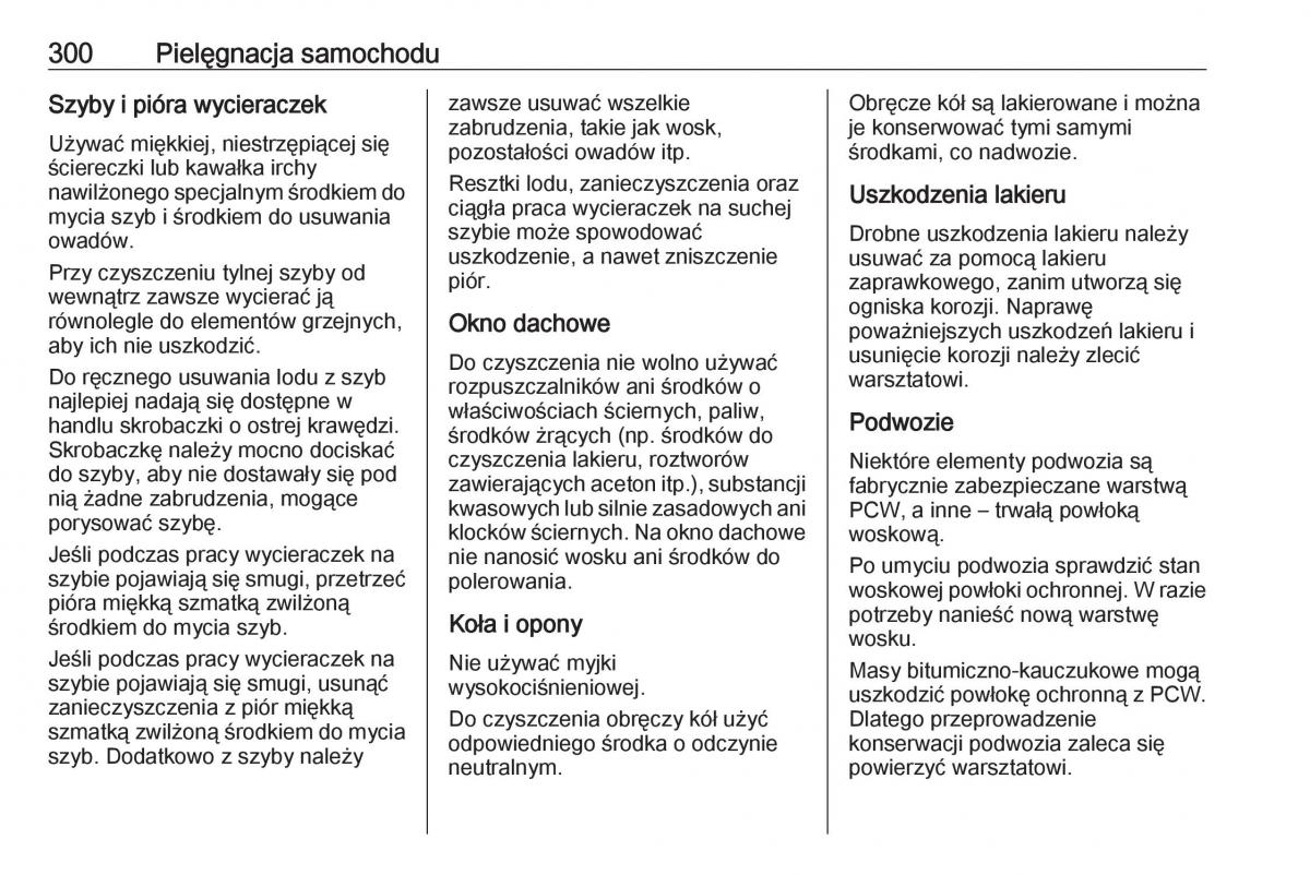 Opel Insignia B instrukcja obslugi / page 302