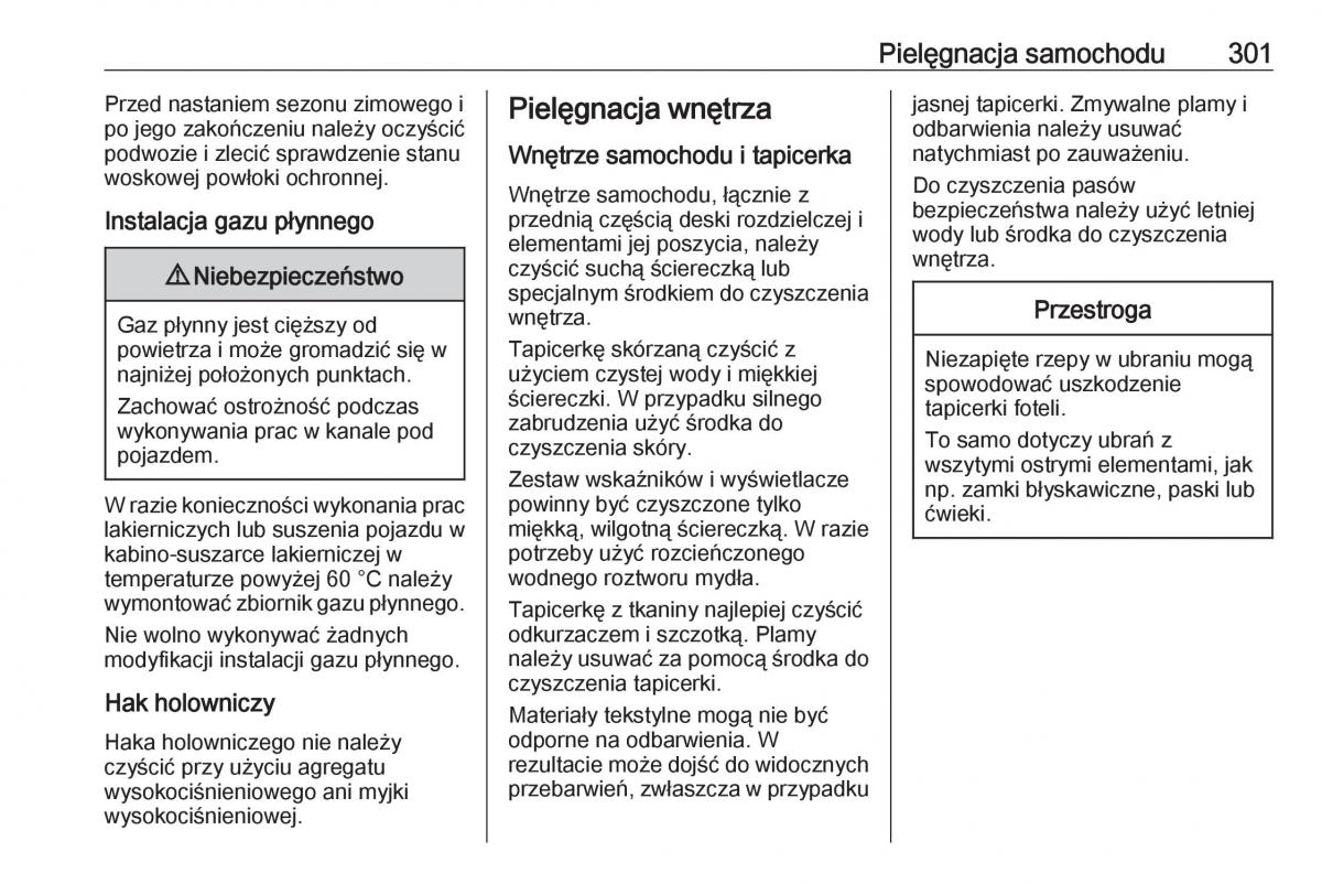 Opel Insignia B instrukcja obslugi / page 303