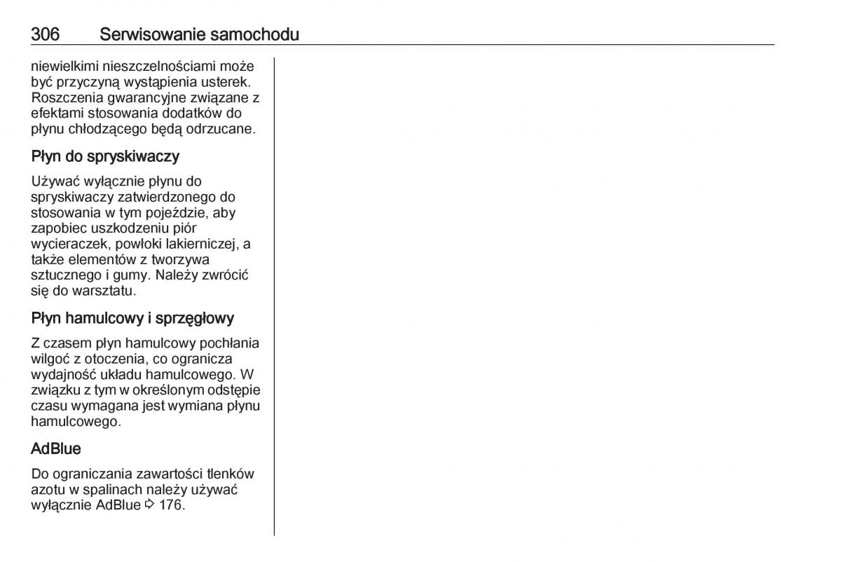 Opel Insignia B instrukcja obslugi / page 308