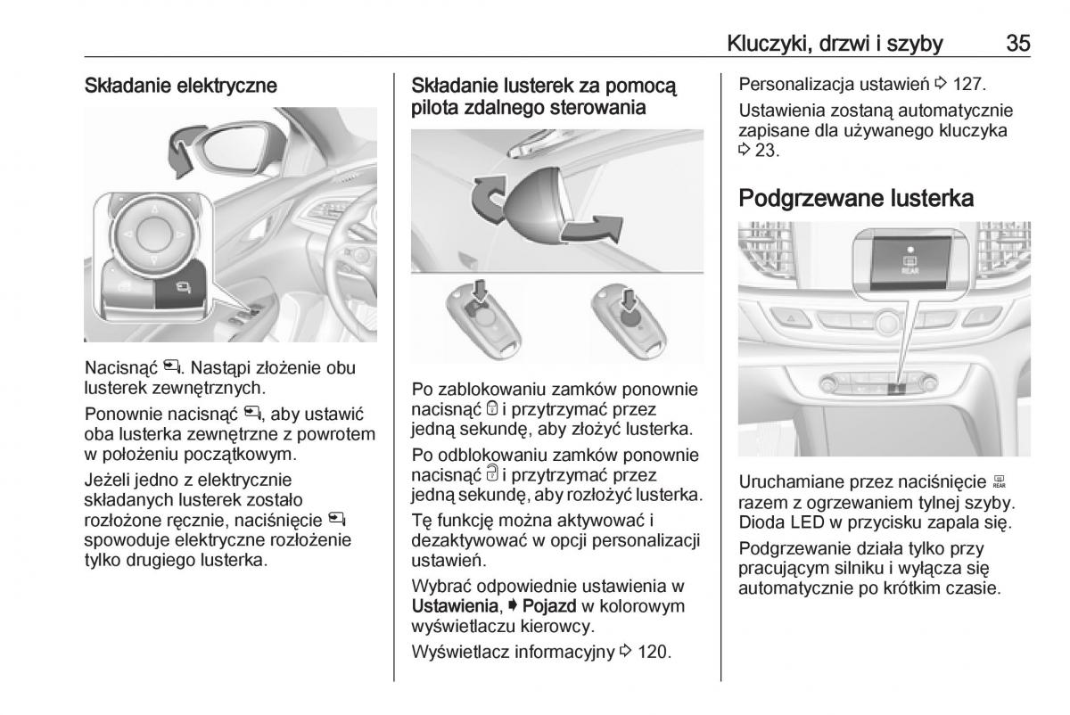 Opel Insignia B instrukcja obslugi / page 37