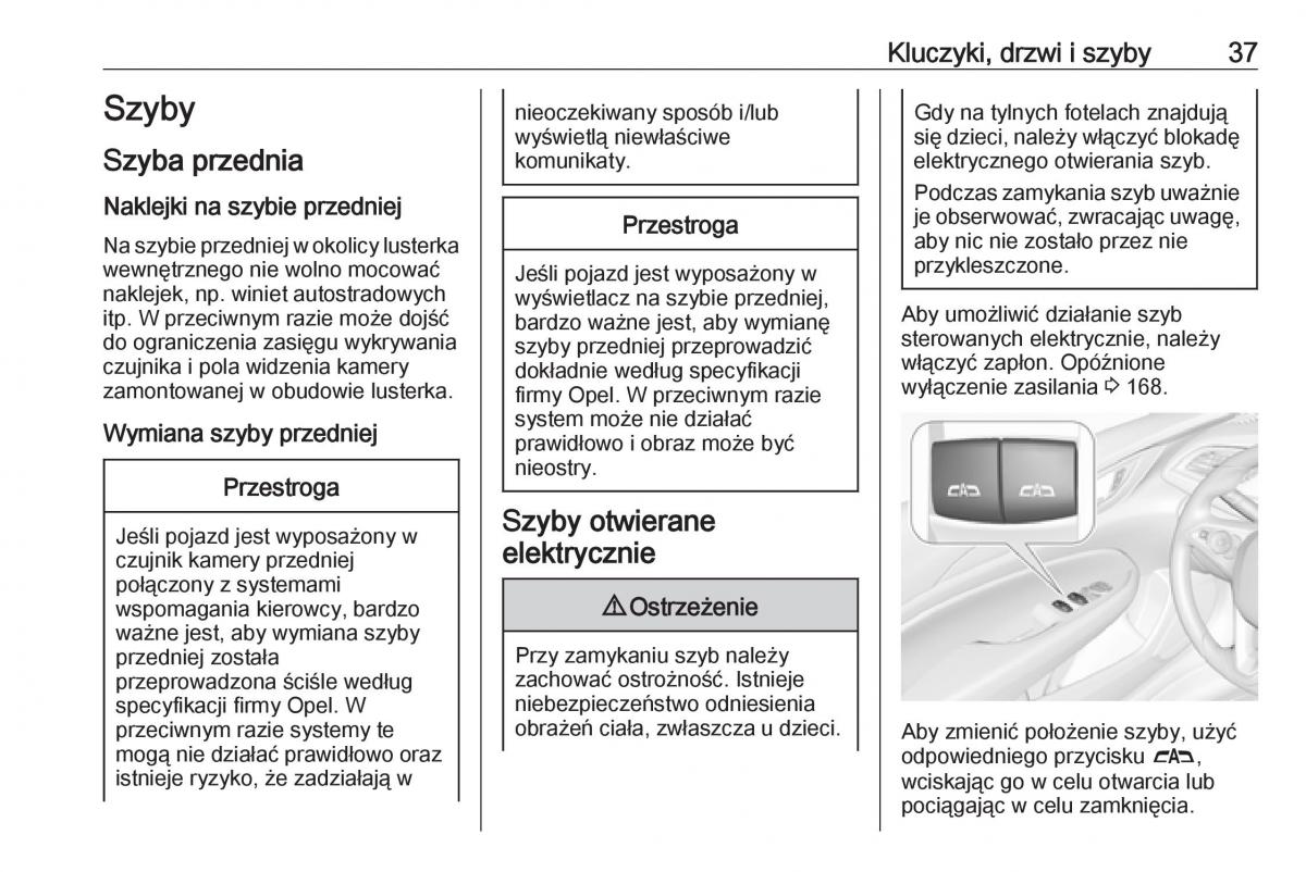 Opel Insignia B instrukcja obslugi / page 39