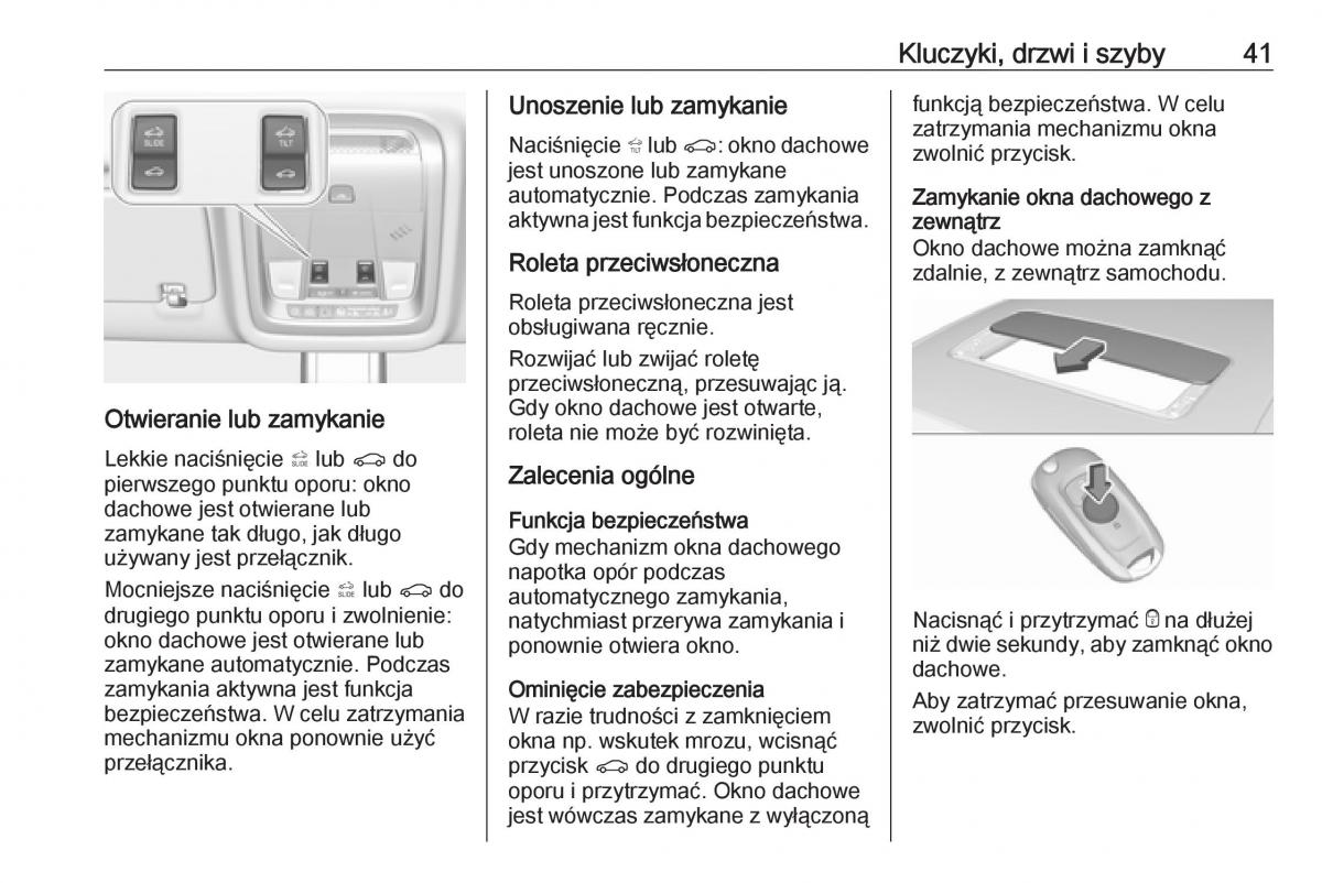 Opel Insignia B instrukcja obslugi / page 43