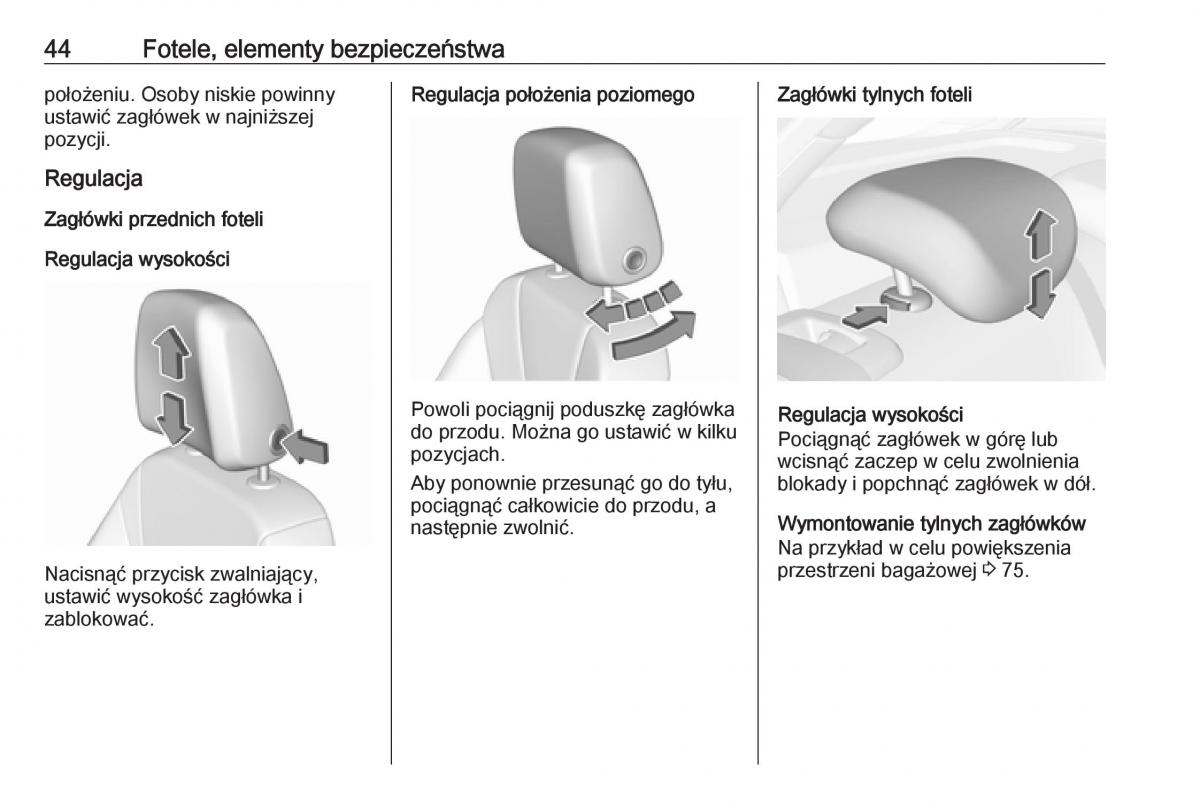 Opel Insignia B instrukcja obslugi / page 46