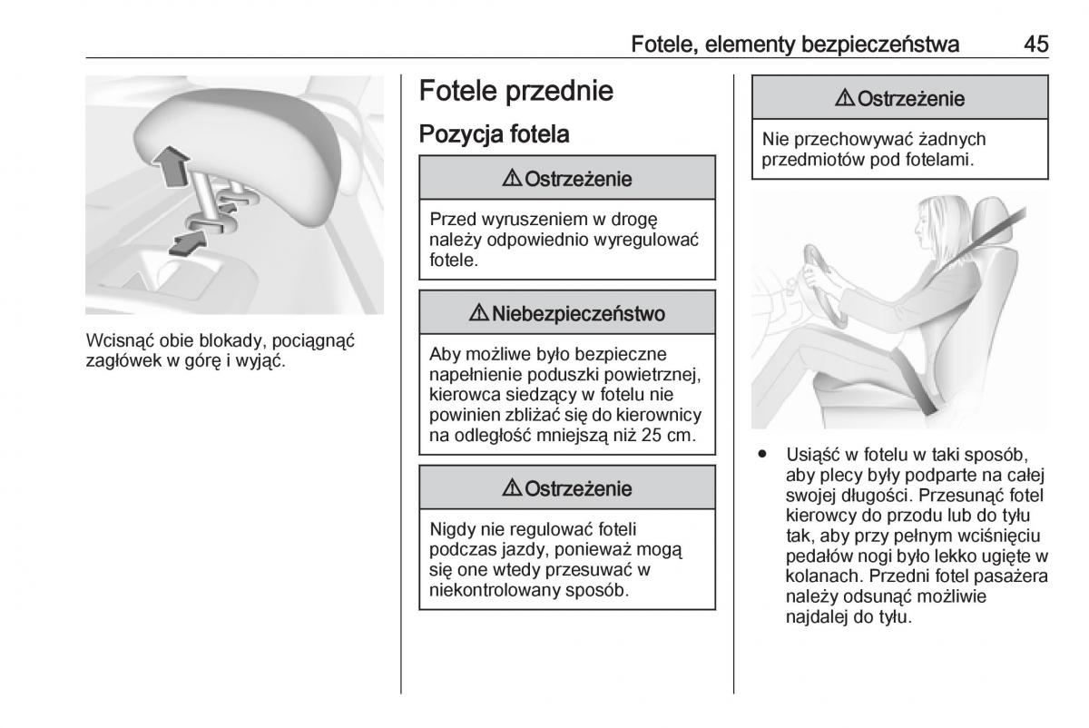 Opel Insignia B instrukcja obslugi / page 47