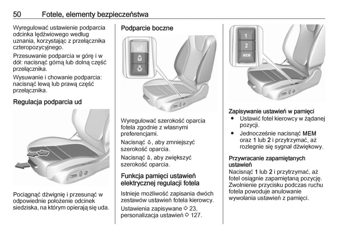 Opel Insignia B instrukcja obslugi / page 52