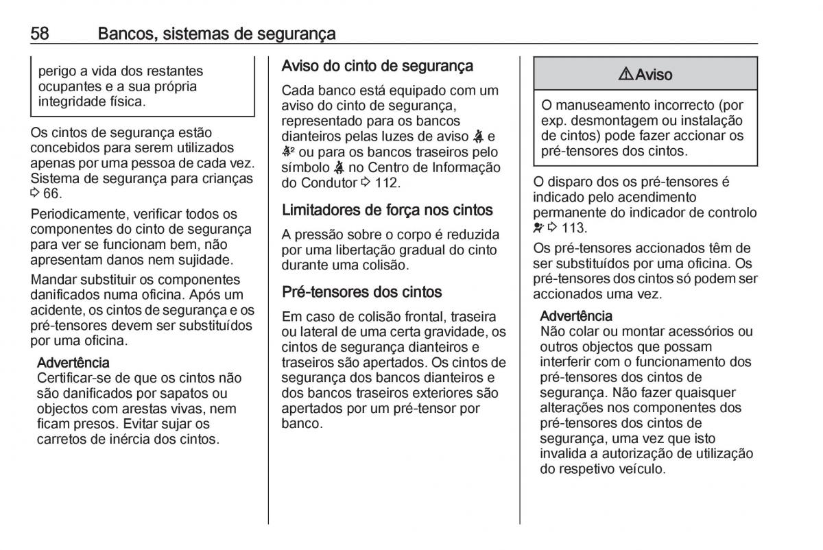 Opel Insignia B manual del propietario / page 60