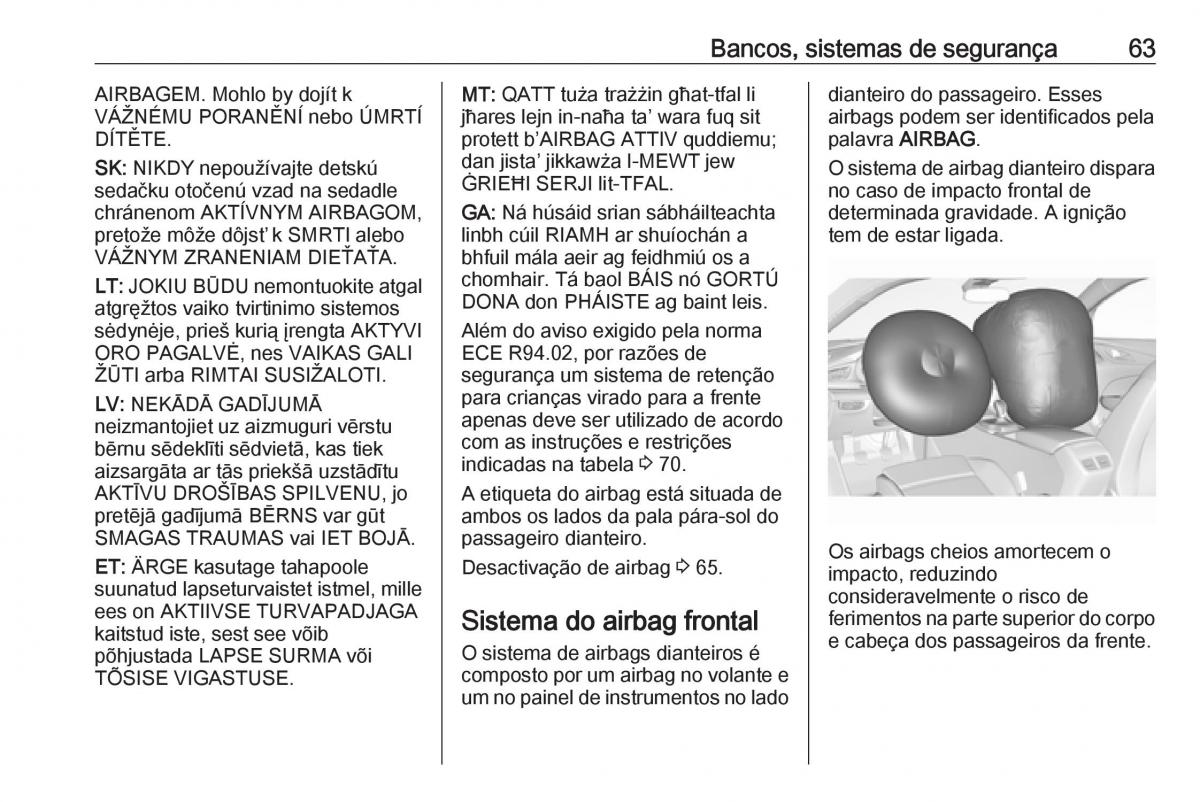 Opel Insignia B manual del propietario / page 65