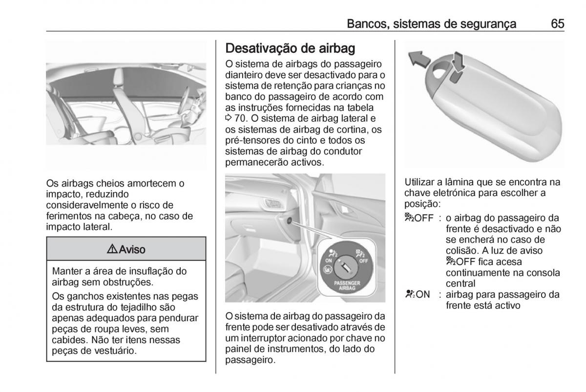 Opel Insignia B manual del propietario / page 67