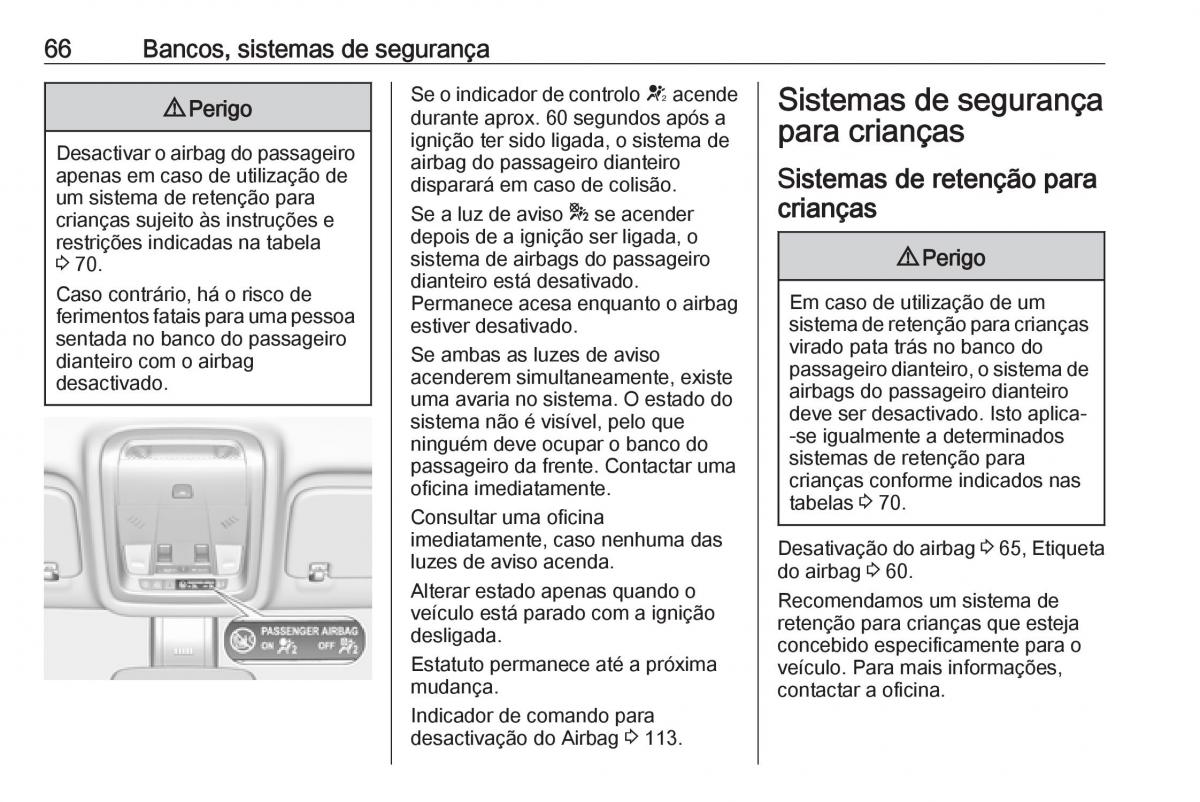 Opel Insignia B manual del propietario / page 68