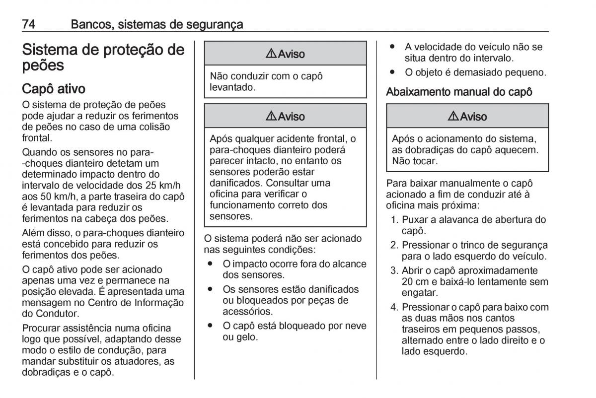 Opel Insignia B manual del propietario / page 76