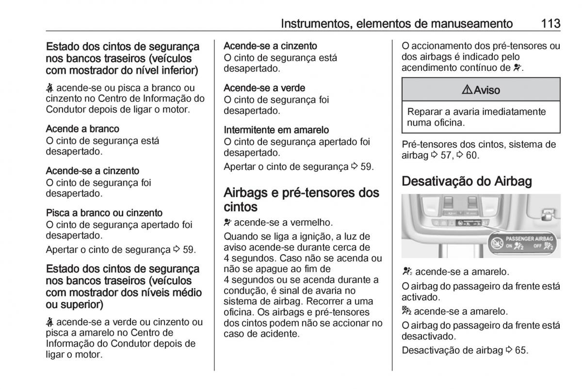 Opel Insignia B manual del propietario / page 115