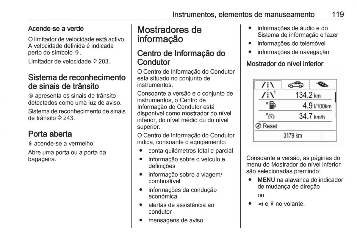 Opel Insignia B manual del propietario / page 121