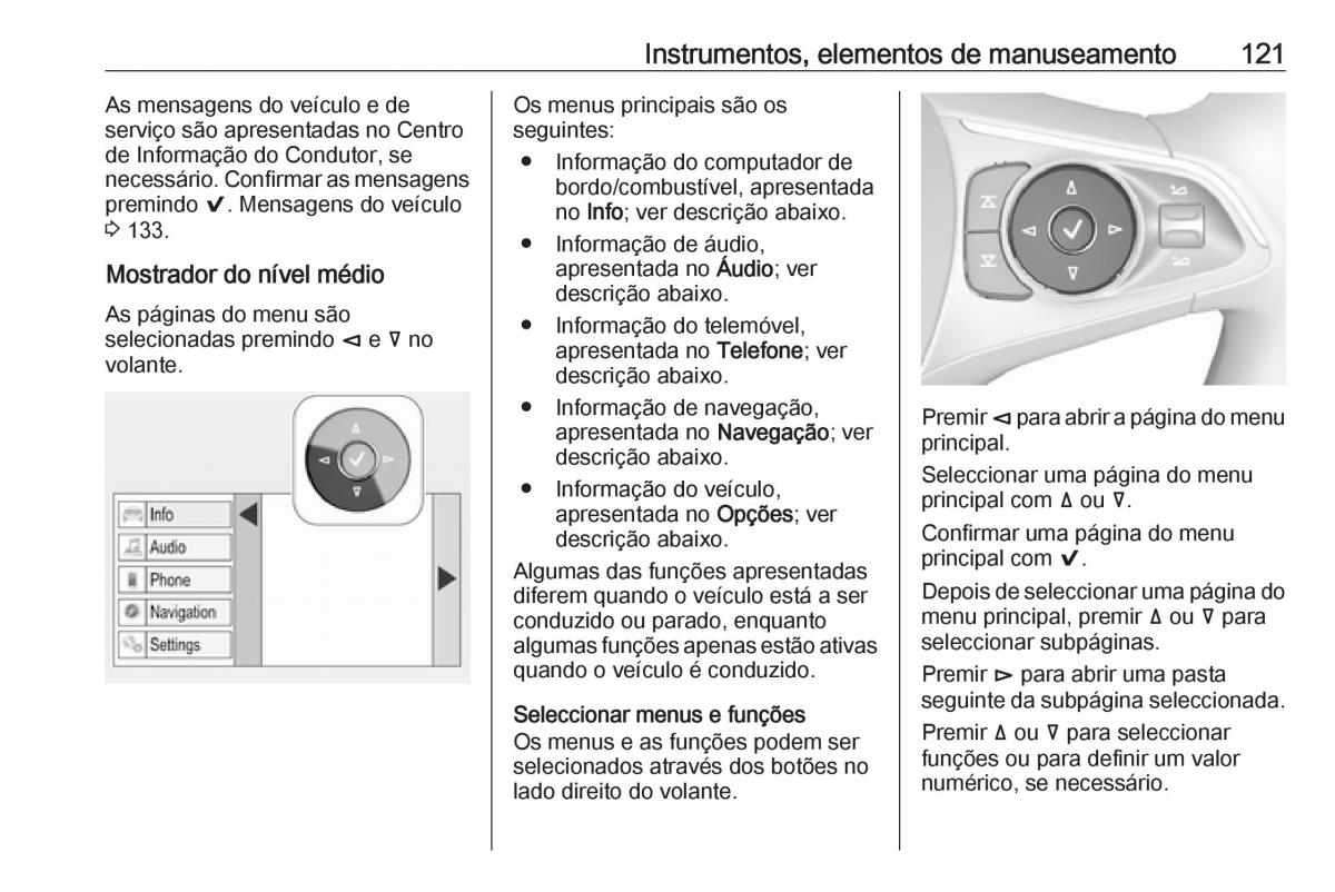 Opel Insignia B manual del propietario / page 123