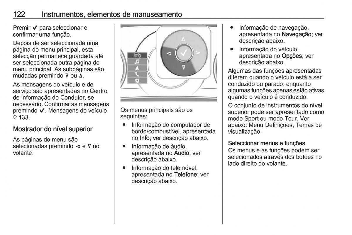 Opel Insignia B manual del propietario / page 124