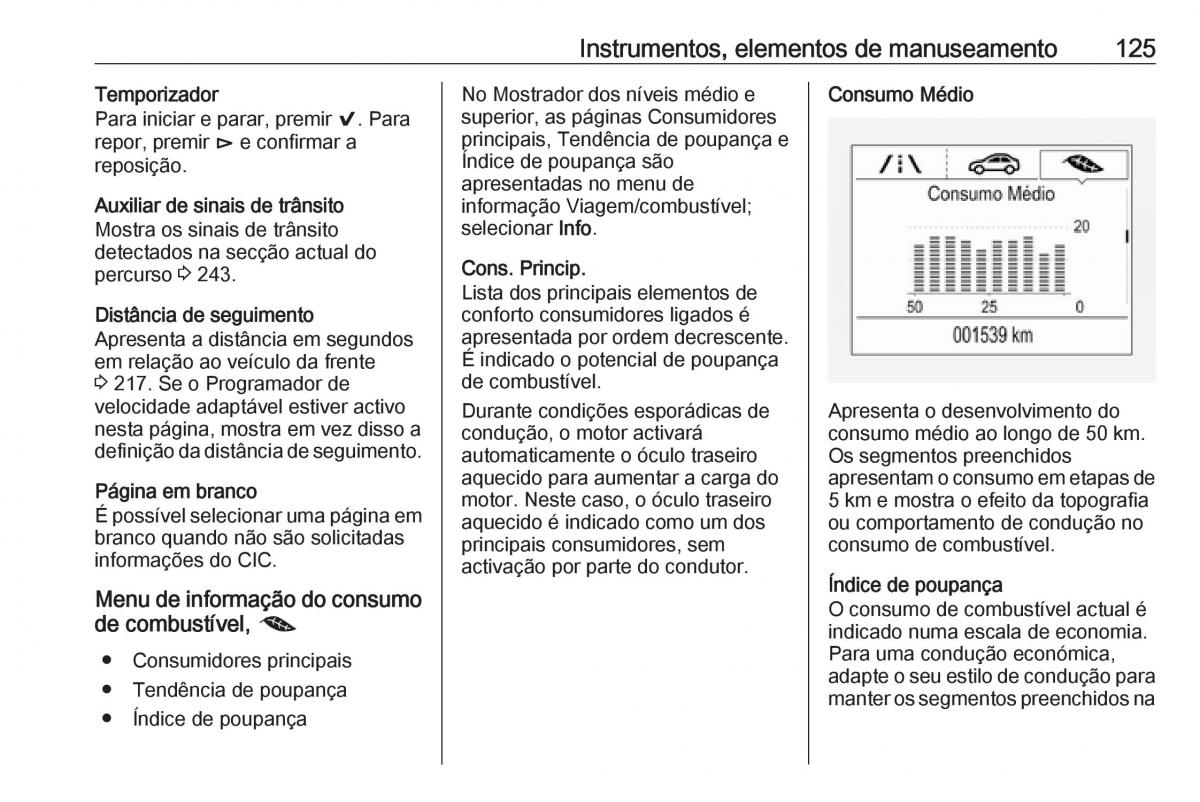 Opel Insignia B manual del propietario / page 127