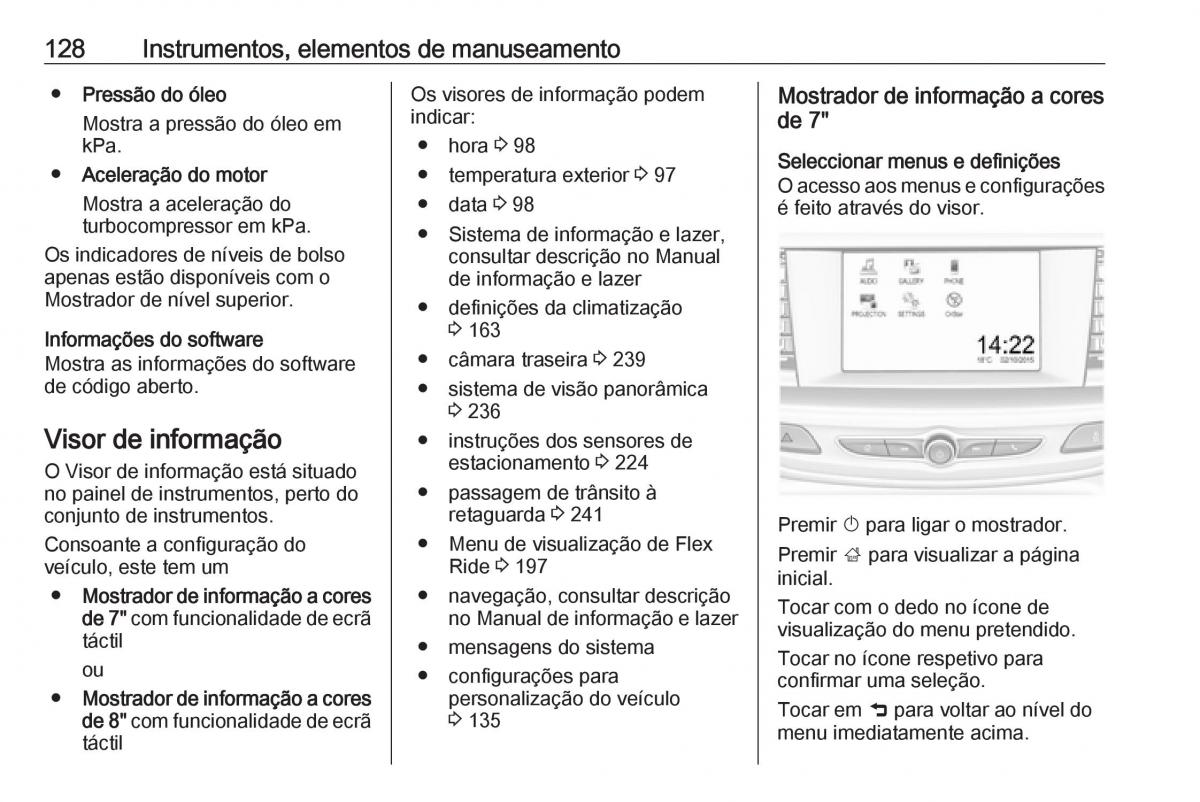 Opel Insignia B manual del propietario / page 130