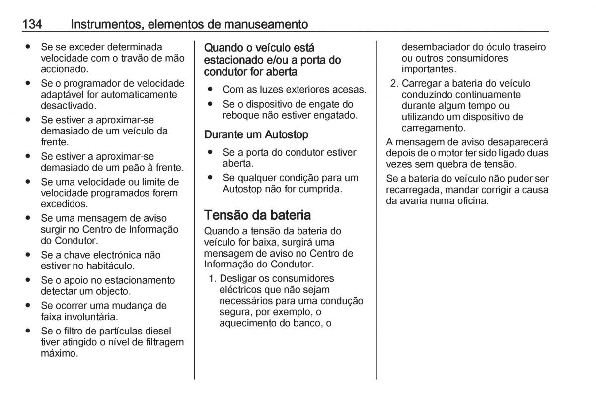 Opel Insignia B manual del propietario / page 136