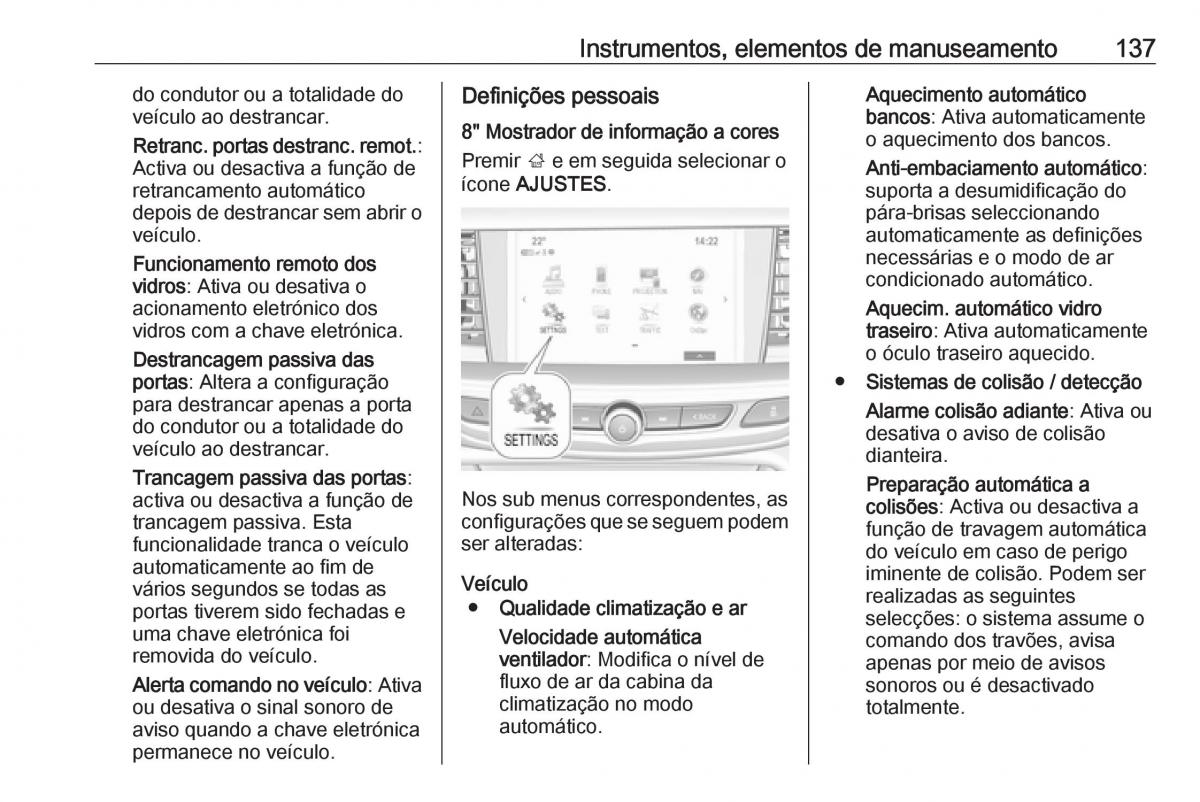 Opel Insignia B manual del propietario / page 139