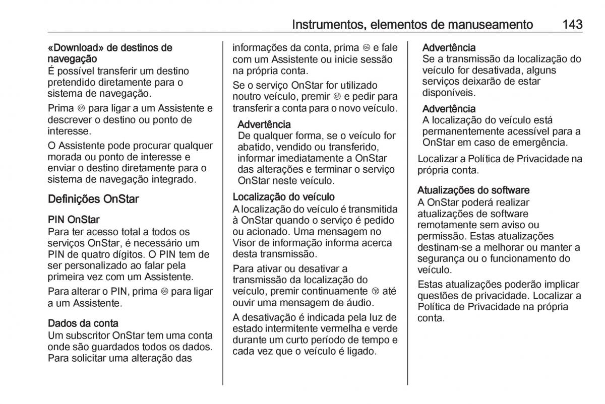 Opel Insignia B manual del propietario / page 145