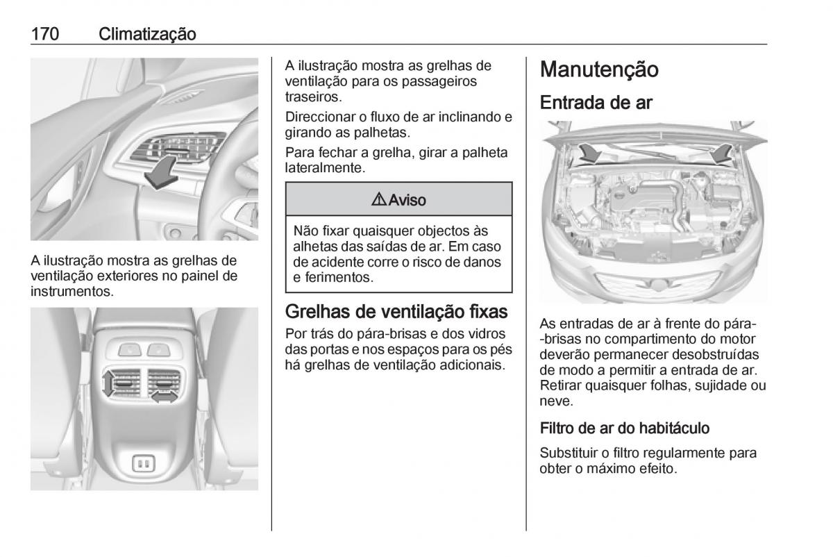 Opel Insignia B manual del propietario / page 172