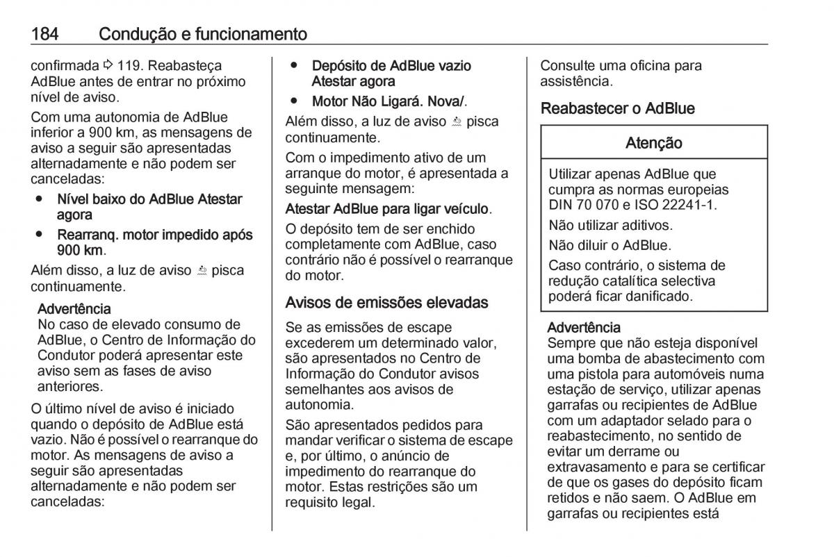 Opel Insignia B manual del propietario / page 186