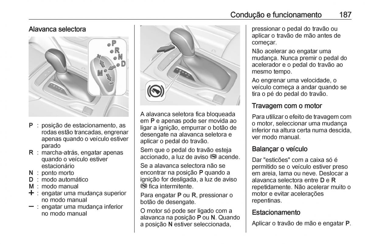 Opel Insignia B manual del propietario / page 189