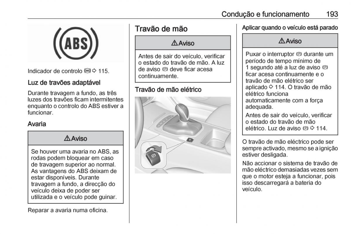 Opel Insignia B manual del propietario / page 195