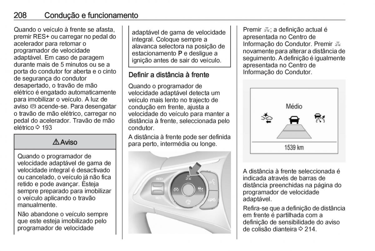 Opel Insignia B manual del propietario / page 210