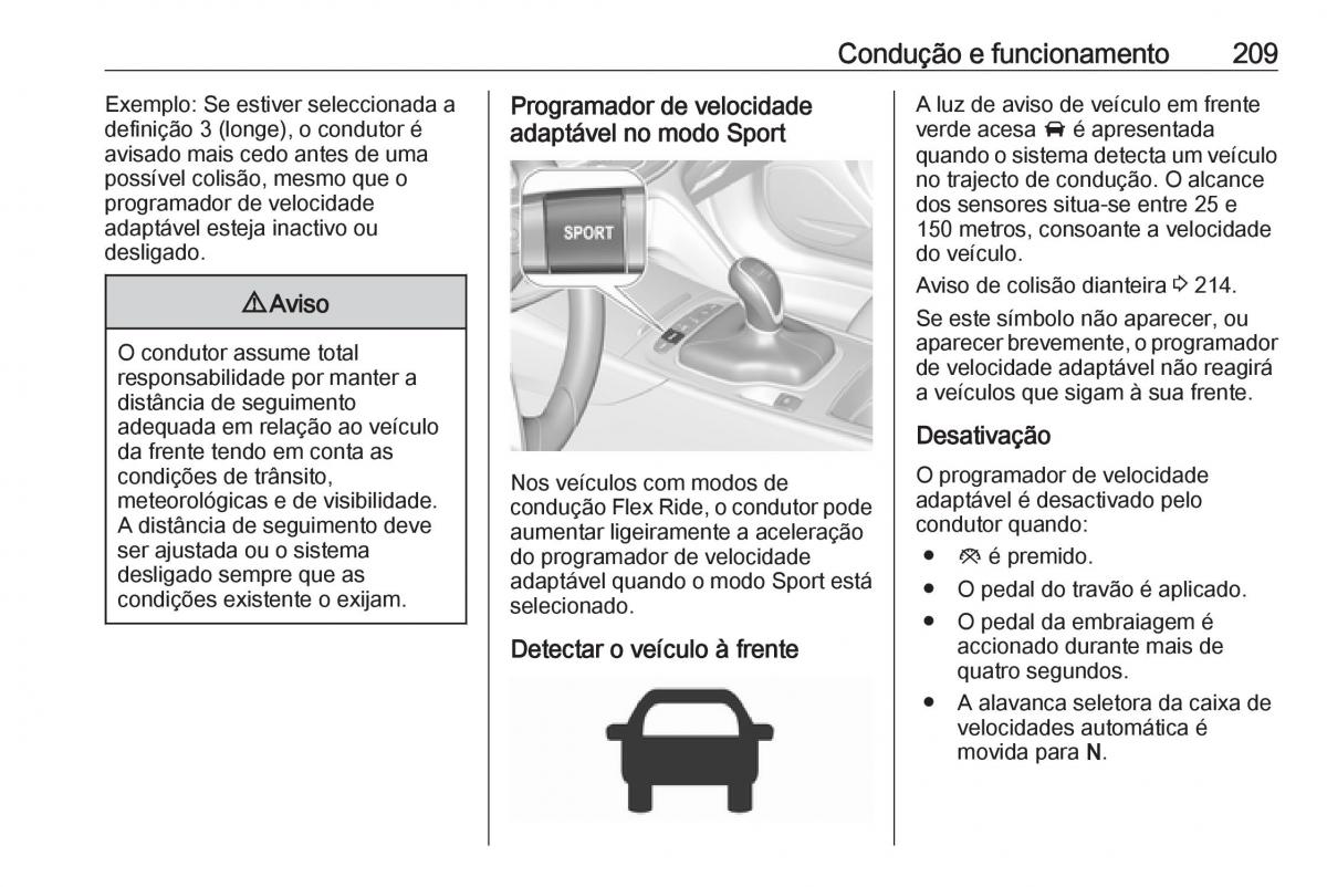 Opel Insignia B manual del propietario / page 211