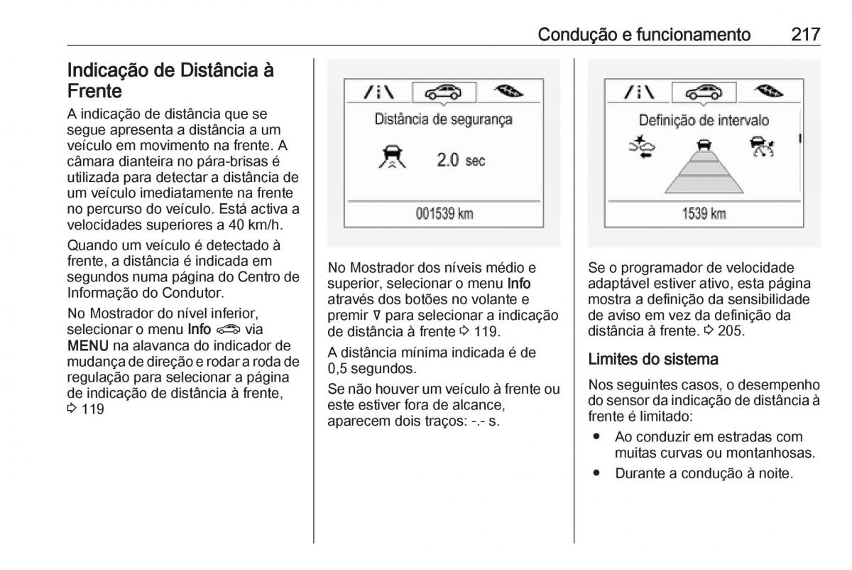 Opel Insignia B manual del propietario / page 219