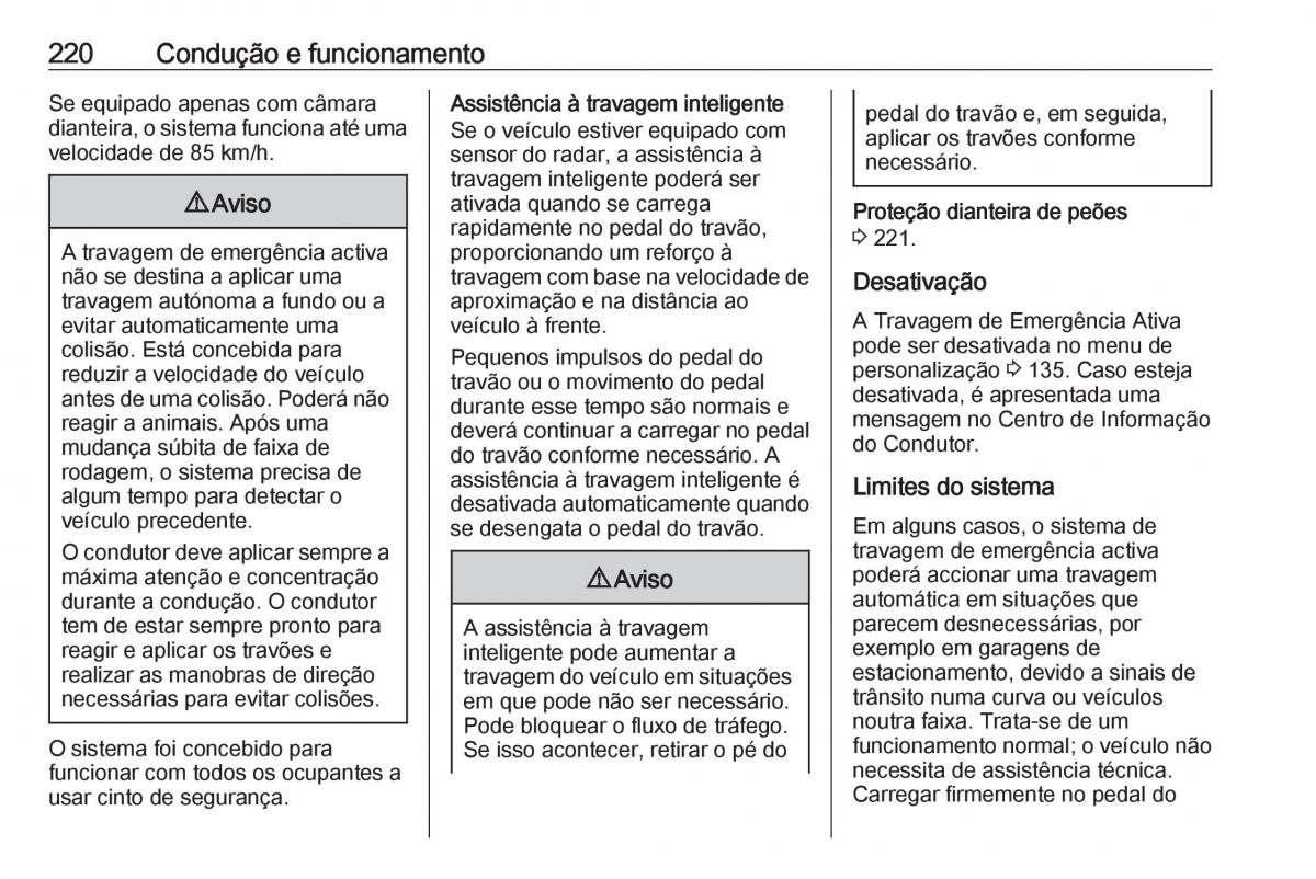 Opel Insignia B manual del propietario / page 222