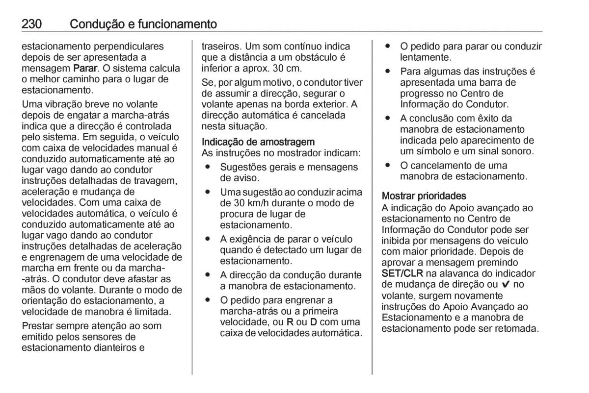 Opel Insignia B manual del propietario / page 232