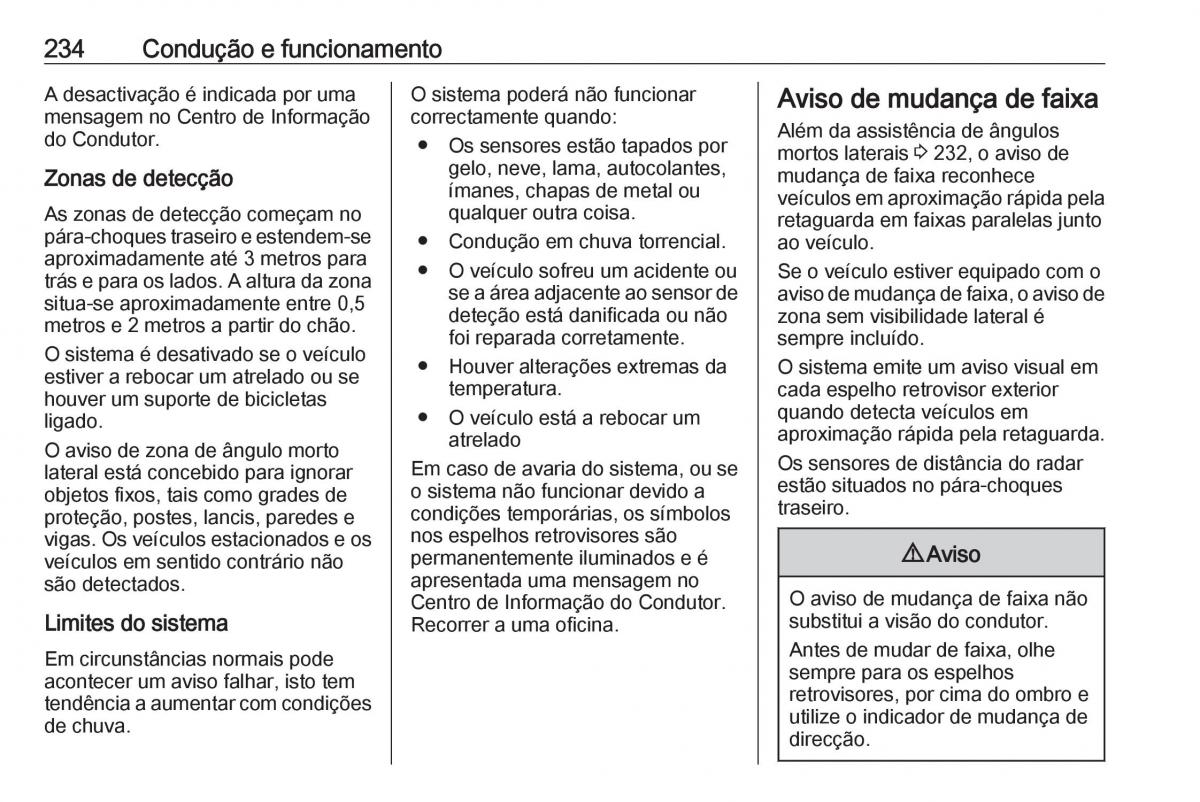 Opel Insignia B manual del propietario / page 236