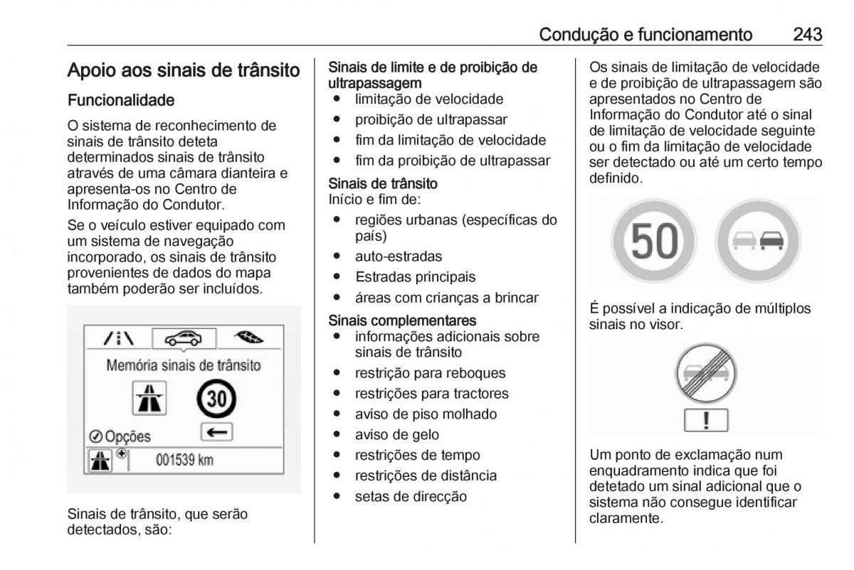 Opel Insignia B manual del propietario / page 245