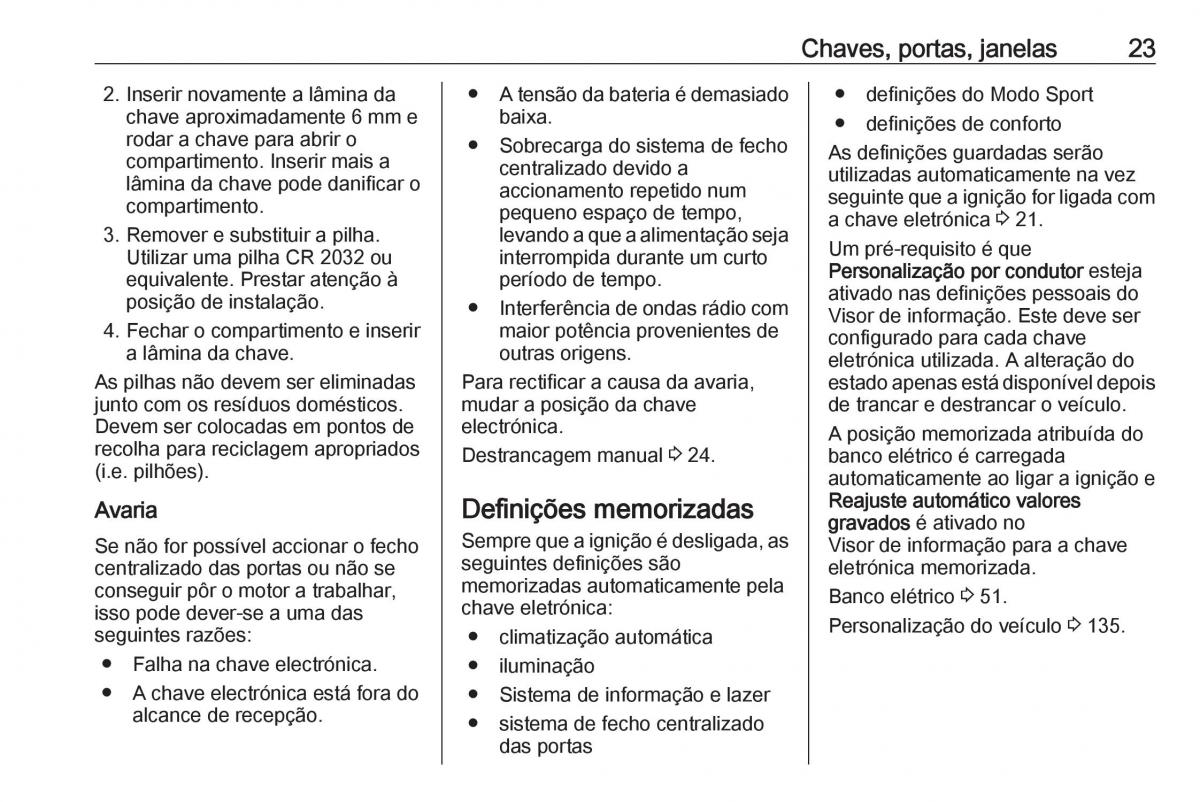 Opel Insignia B manual del propietario / page 25