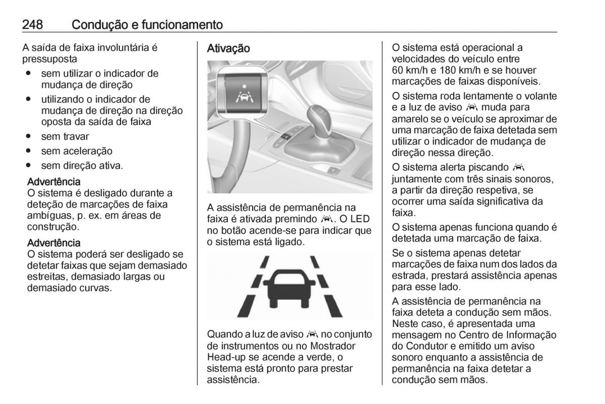 Opel Insignia B manual del propietario / page 250