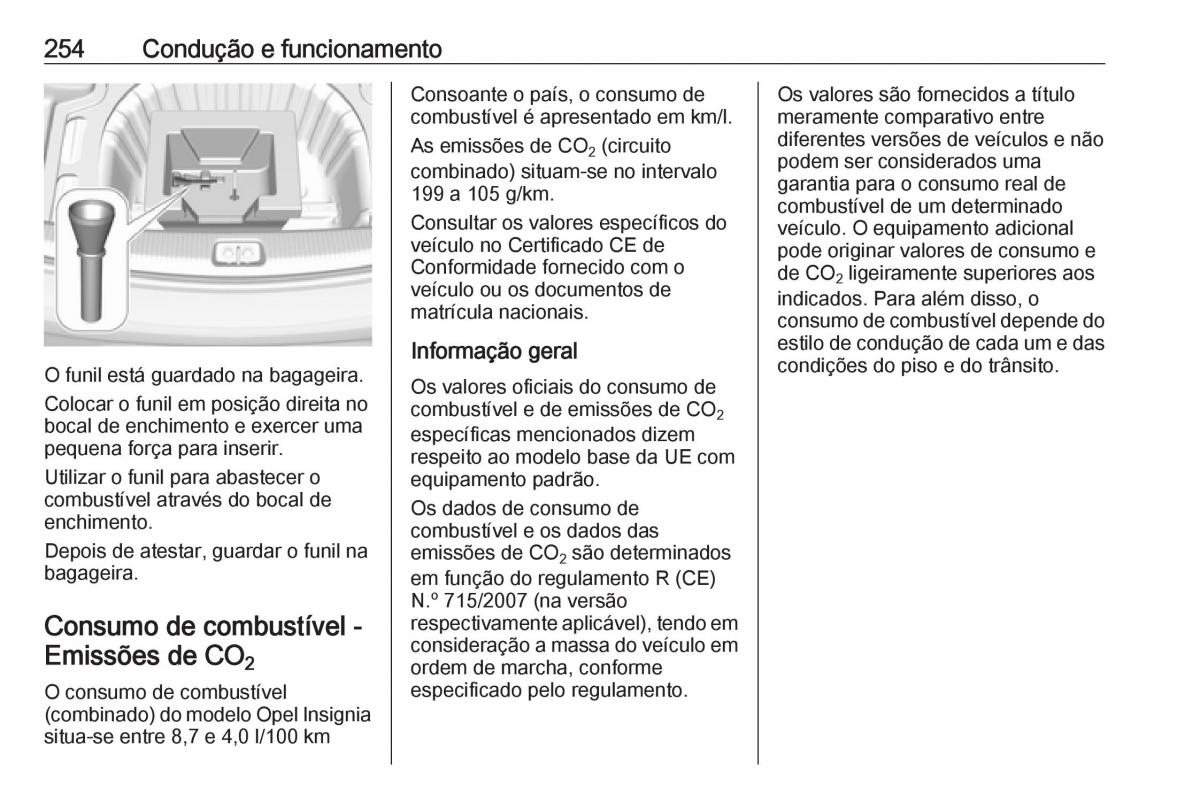 Opel Insignia B manual del propietario / page 256