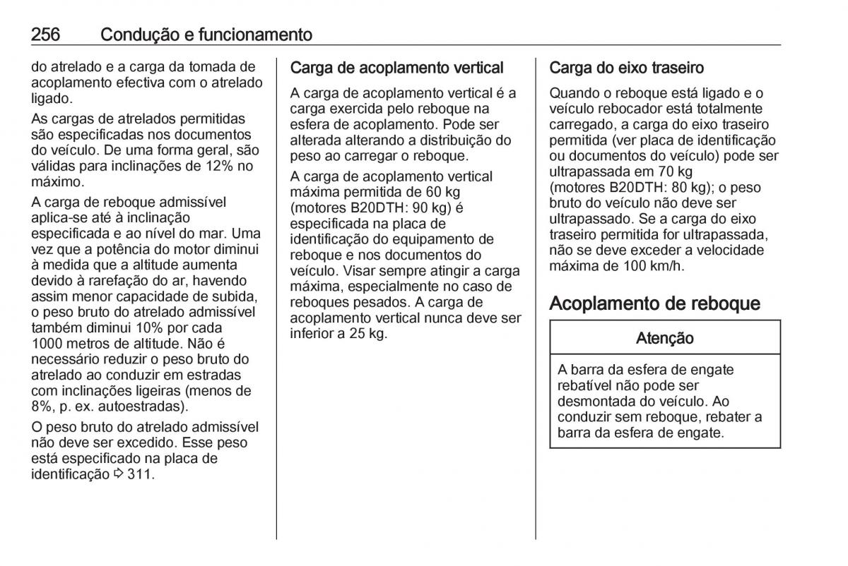 Opel Insignia B manual del propietario / page 258