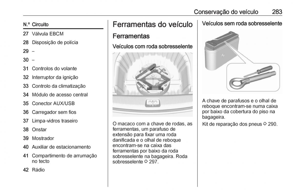 Opel Insignia B manual del propietario / page 285