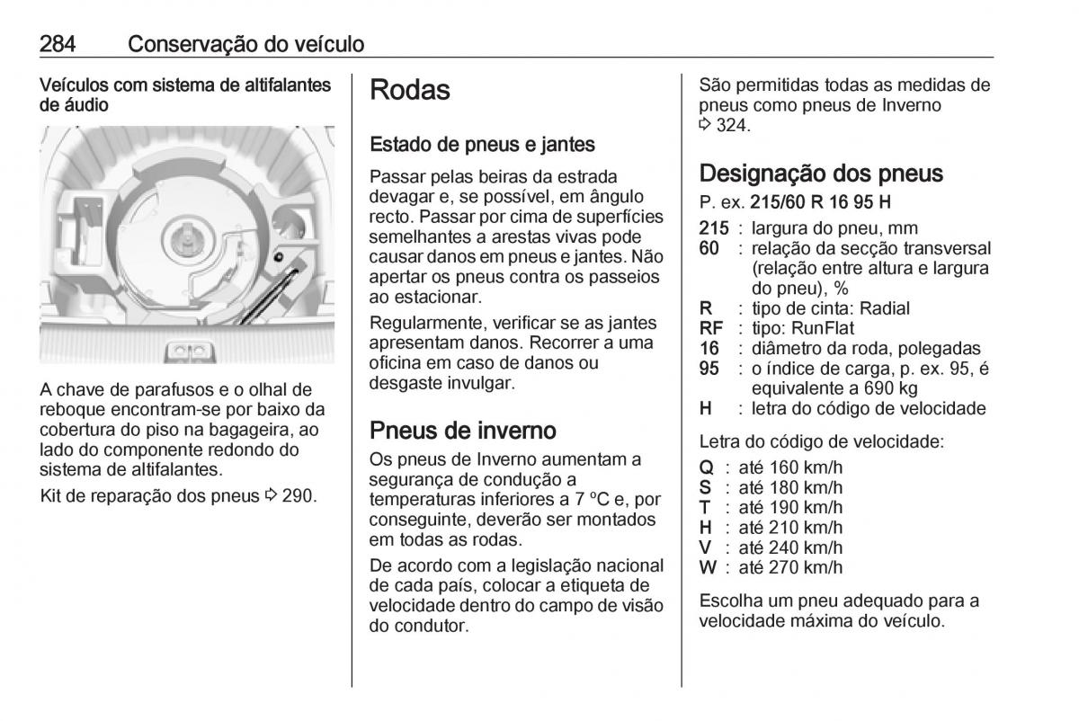 Opel Insignia B manual del propietario / page 286