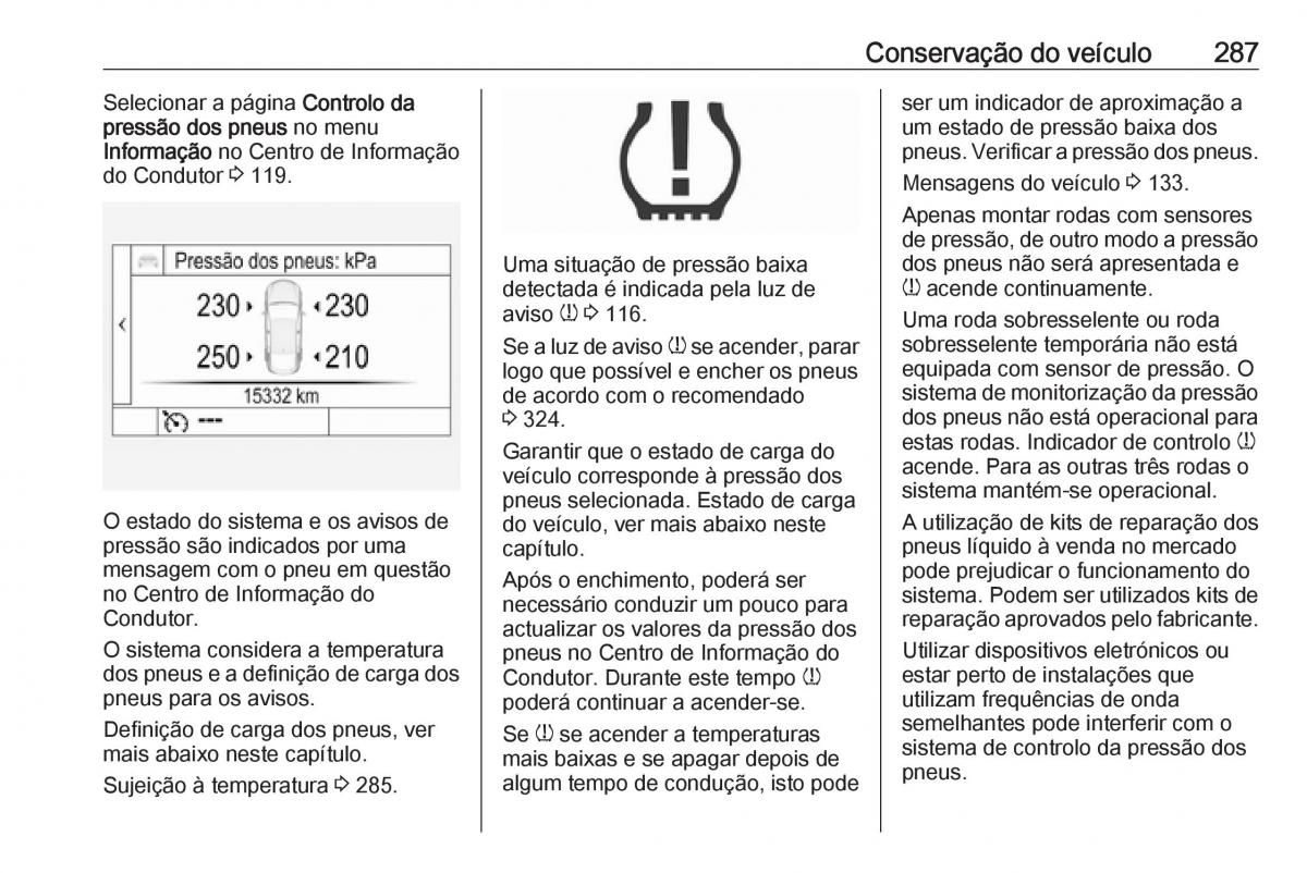 Opel Insignia B manual del propietario / page 289