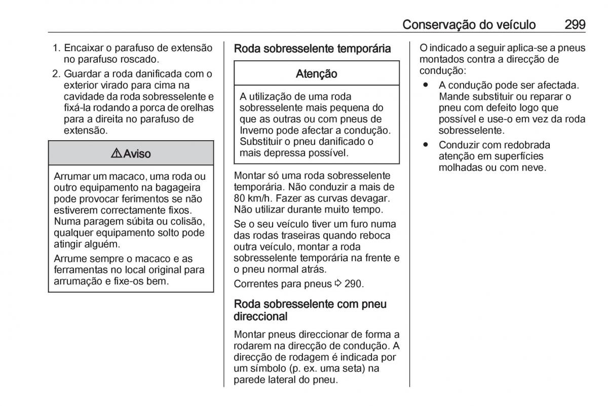 Opel Insignia B manual del propietario / page 301