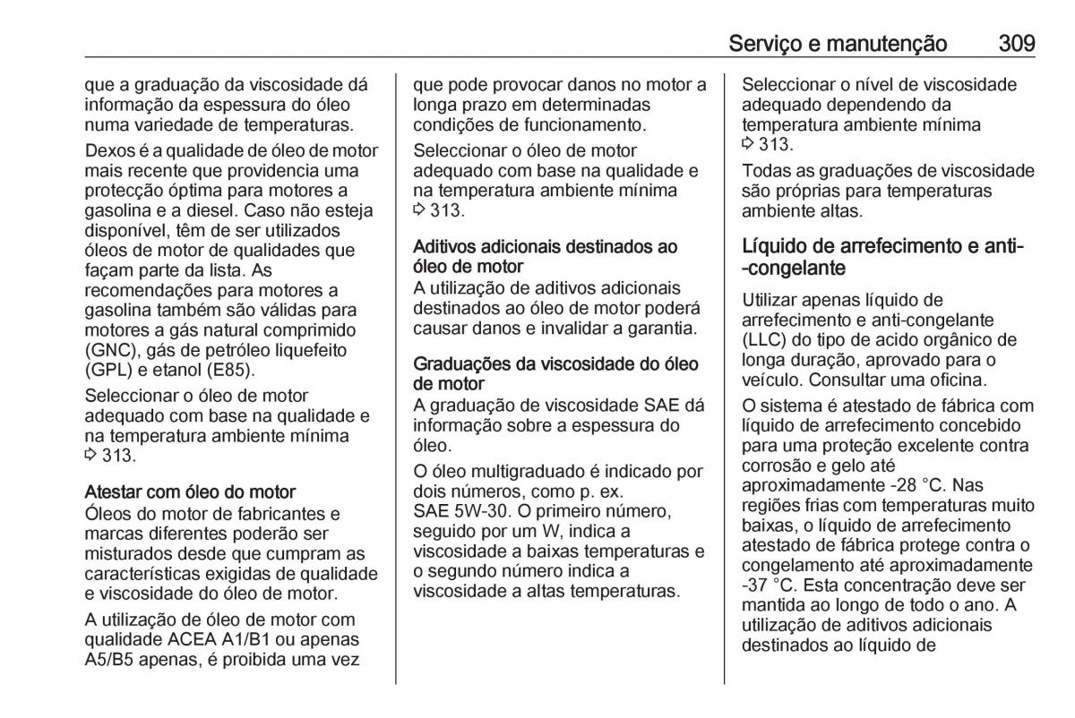 Opel Insignia B manual del propietario / page 311