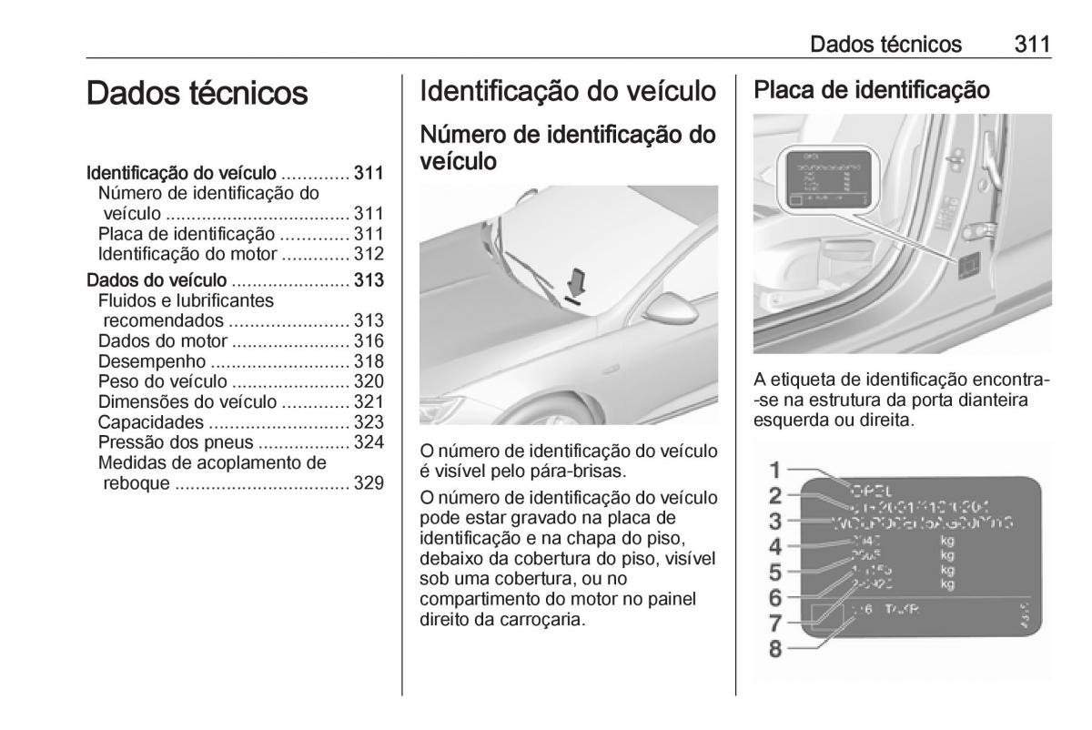 Opel Insignia B manual del propietario / page 313