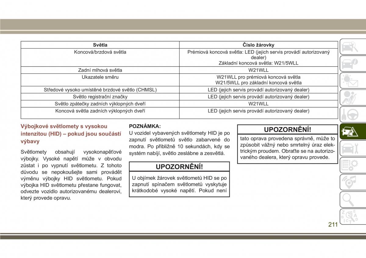 Jeep Compass II 2 navod k obsludze / page 213