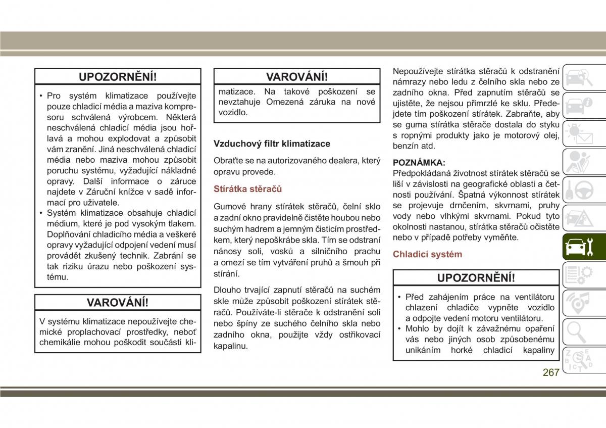 Jeep Compass II 2 navod k obsludze / page 269