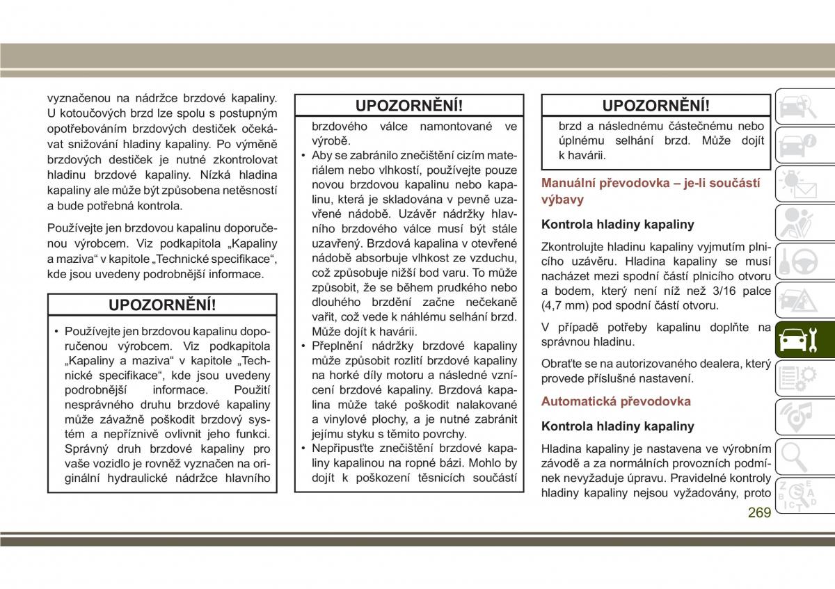 Jeep Compass II 2 navod k obsludze / page 271