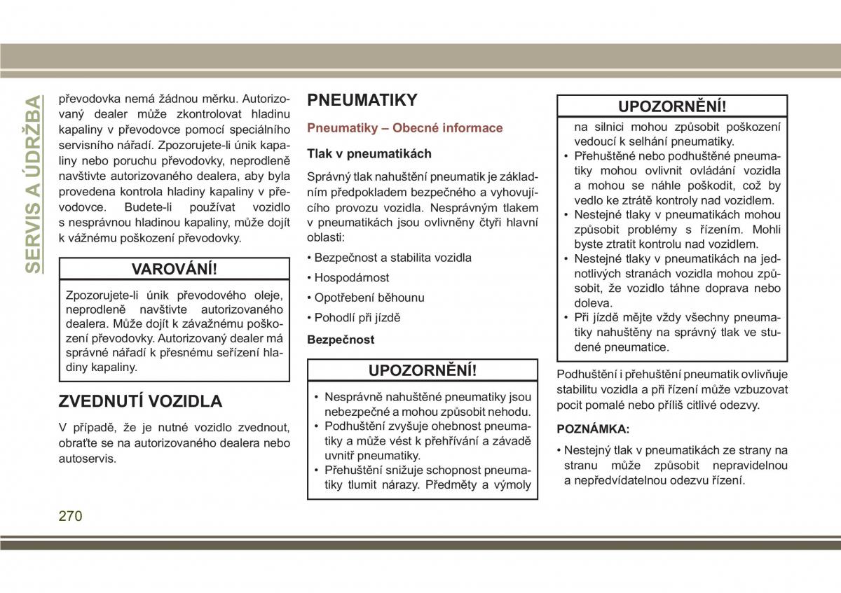 Jeep Compass II 2 navod k obsludze / page 272